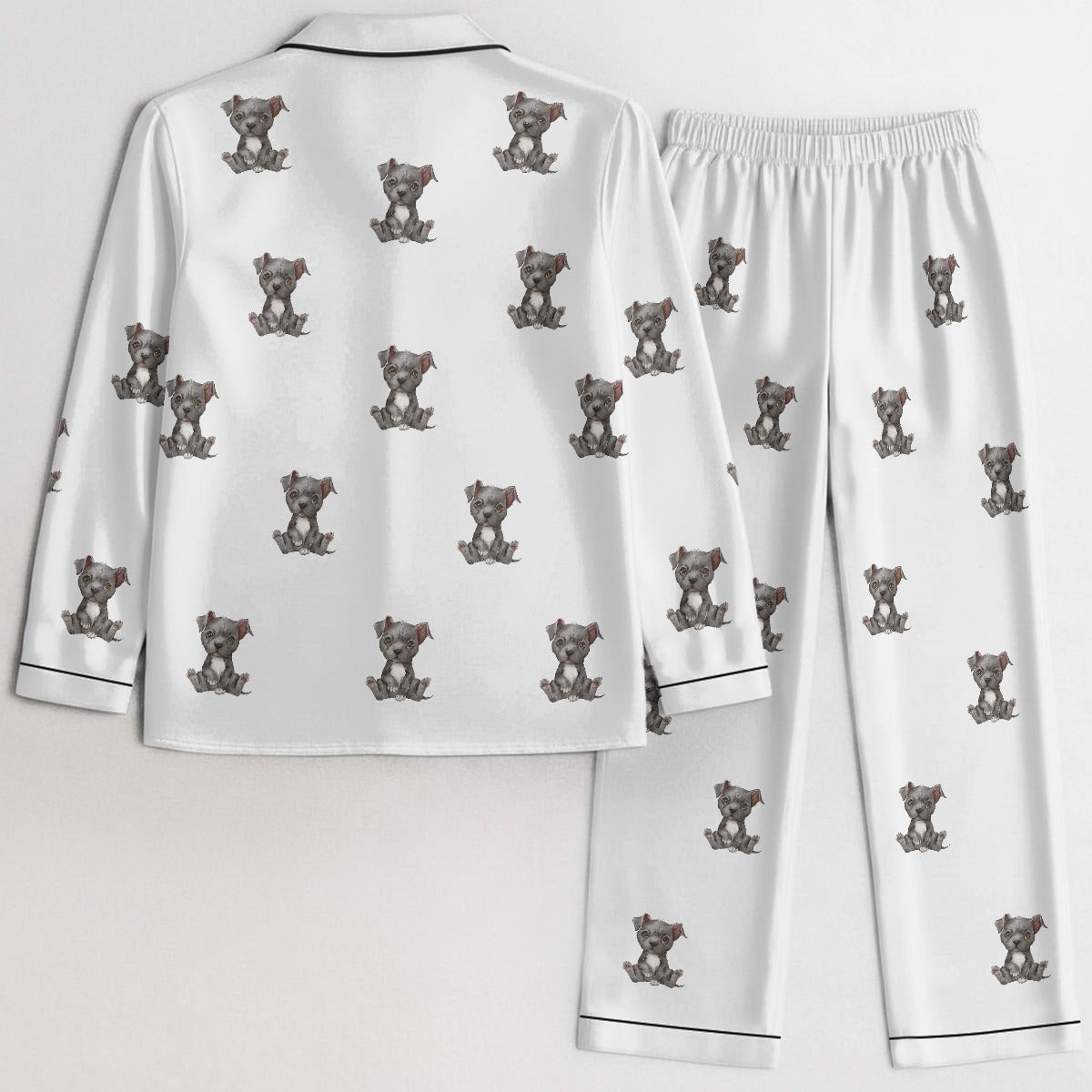 (3) Gracie Collection Imitation Silk Long PJs