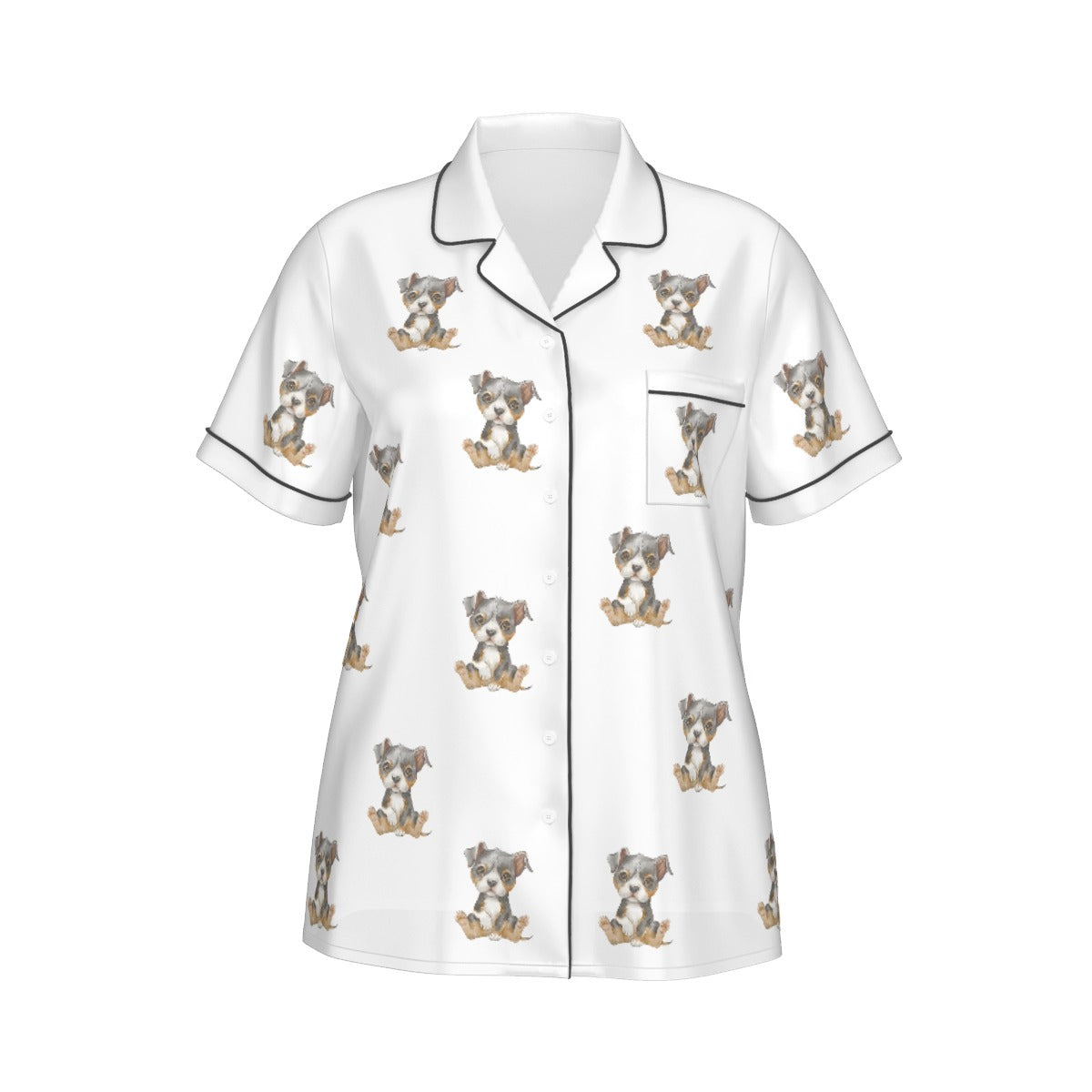 (4) Gracie Collection - Short Sleeve & Short Imitation Silk PJ Set