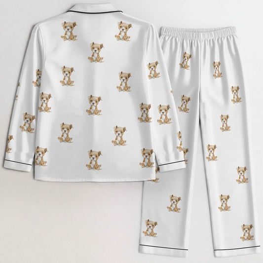 (2) Gracie Collection - Imitation Silk Long PJ Set