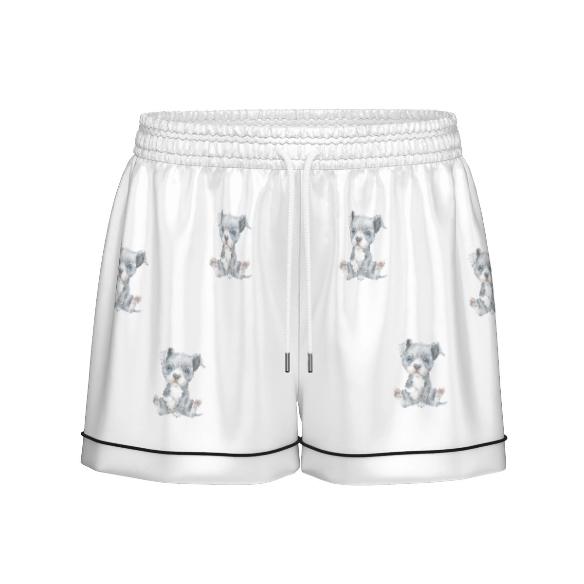 (1) Gracie Collection - Short Sleeved & Shorts Imitation Silk PJ Set