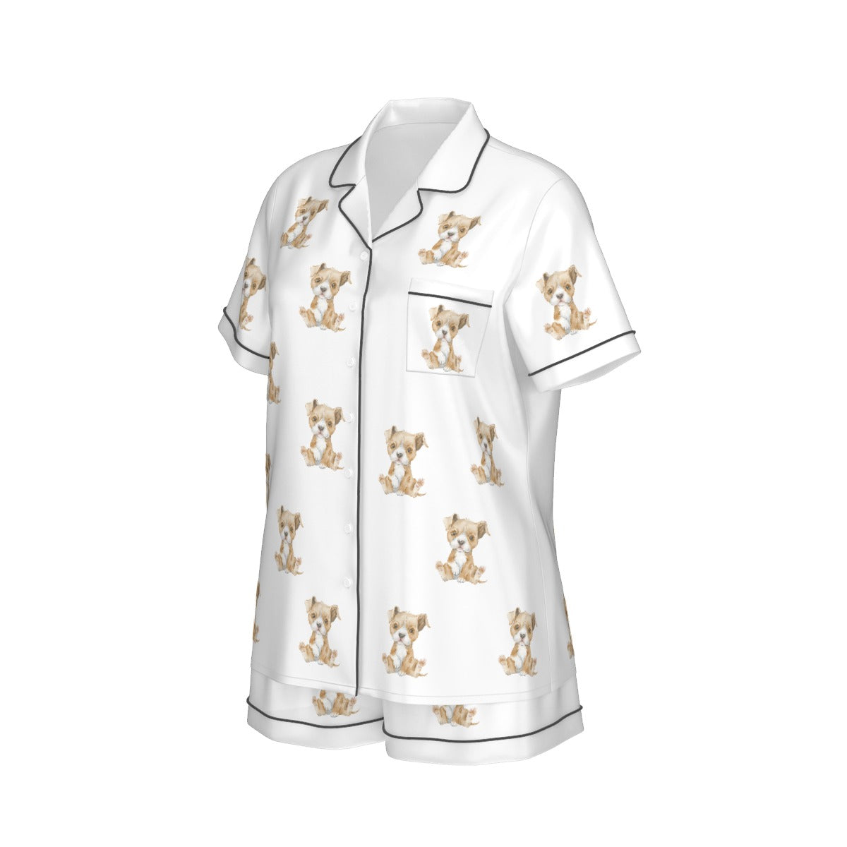 (2) Gracie Collection Short Sleeve & Shorts Imitation Silk PJ Set