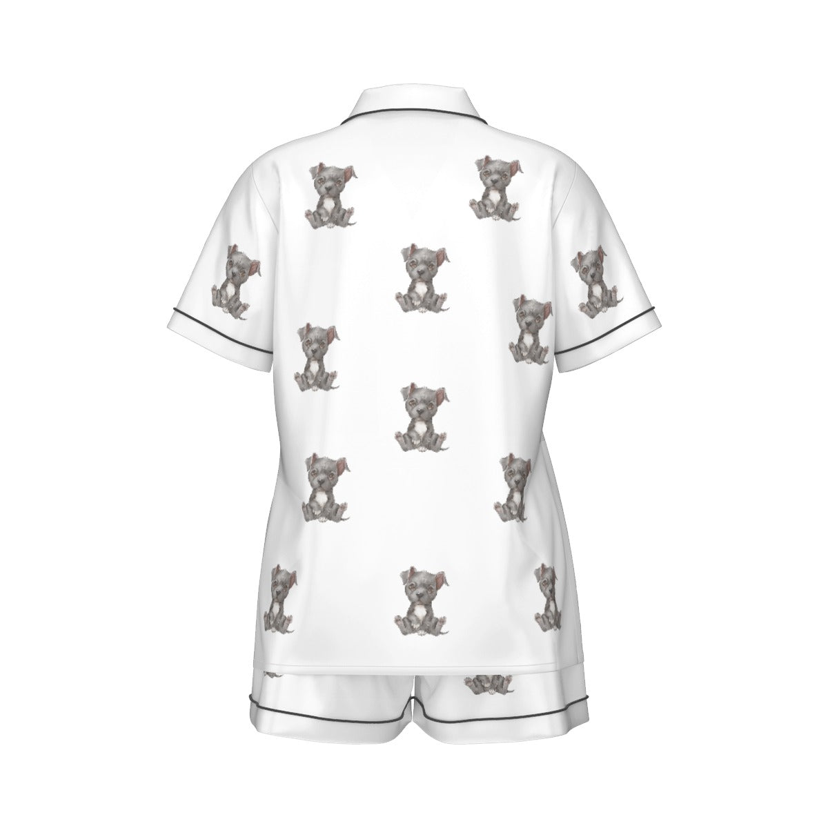 (3) Gracie Collection - Short Sleeved & Shorts Imitation Silk PJ Set