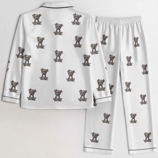 (3) Gracie Collection Imitation Silk Long PJs