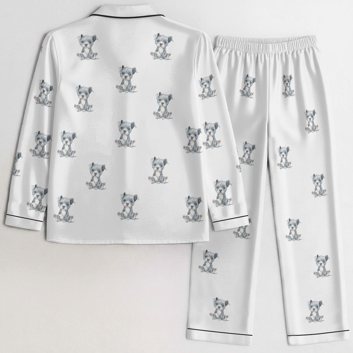 (1) Gracie Collection Imitation Silk Long PJ Set