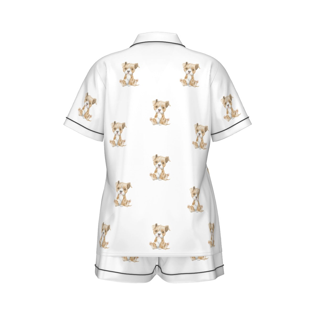 (2) Gracie Collection Short Sleeve & Shorts Imitation Silk PJ Set