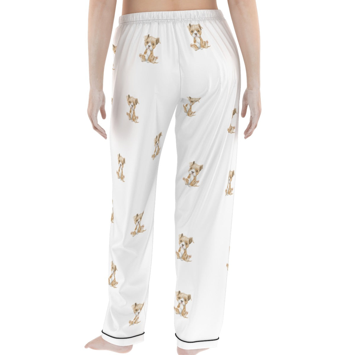 (2) Gracie Collection Short Sleeved, Long Pants Imitation Silk PJ Set